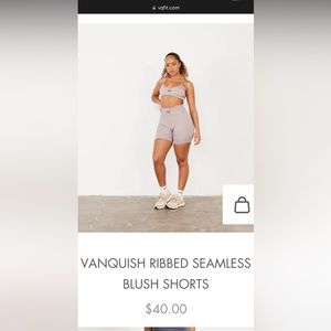 NWT Vanquish Biker Shorts